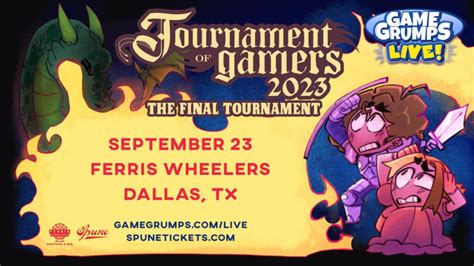 Right, I'm not arguing that, GameGrumps even has that. . Game grumps live dallas